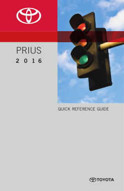 2016 Toyota Prius Quick Reference Guide Free Download